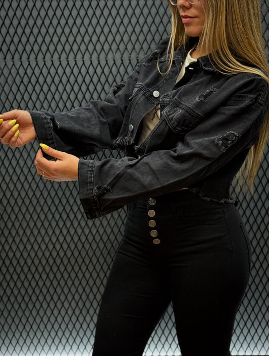 Campera Crop BLACK