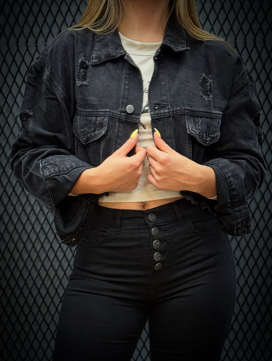 Campera Crop BLACK