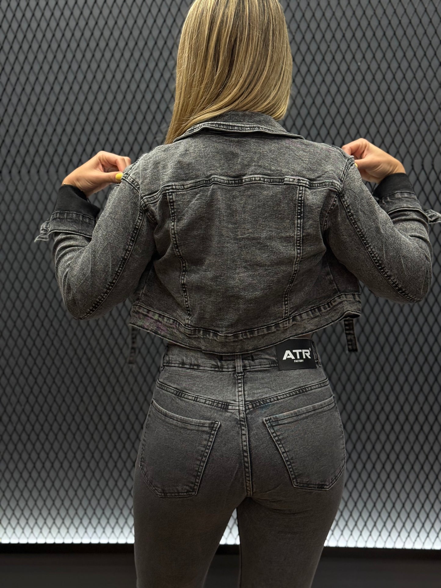 Campera Crop Grey